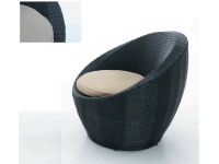 Set lounge Fun rattan negro