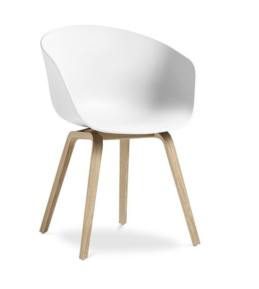 Sillon nordico TOM blanco madera