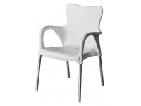 Sillon aluminio polipropileno blanco Eva