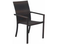 Silla Karma rattan jaspeado chocolate