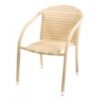 Sillon rattan marfil Remo Toula