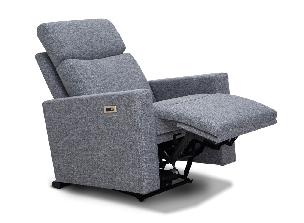 Sillon relax motorizado tela gris malmo