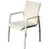 Silla Cuzco aluminio textilene acolchado blanco