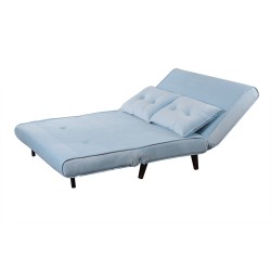 Sofá cama Valery 2 plazas velvet azul claro