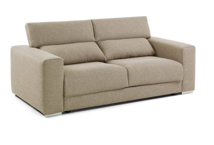 Sofa binari deslizante 3 plazas tela beige