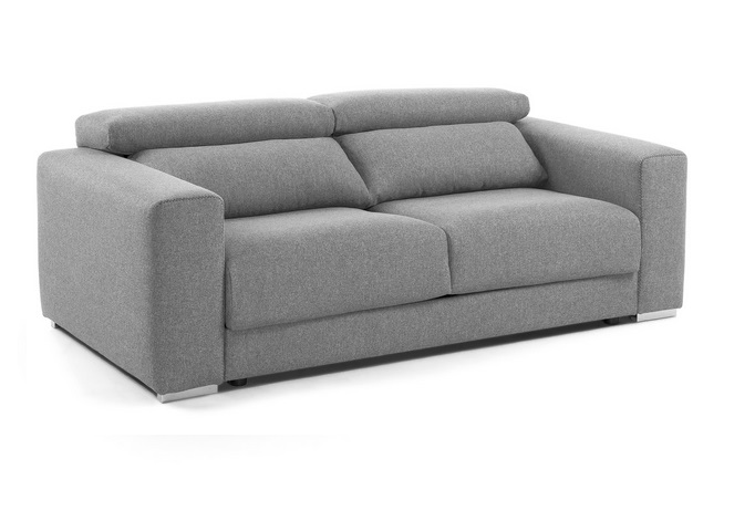 Sofa binari deslizante 3 plazas tela gris