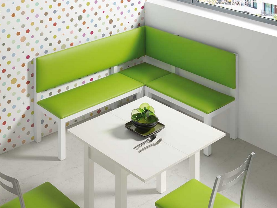 Sofa de cocina rinconera tapizado con arcon