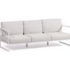 Sofa terraza aluminio blanco 3 plazas vela