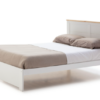 Cama Akira madera DM/PINO blanco 140x190 cm