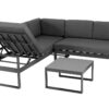 Set Tirol sofa rinconera gris antracita